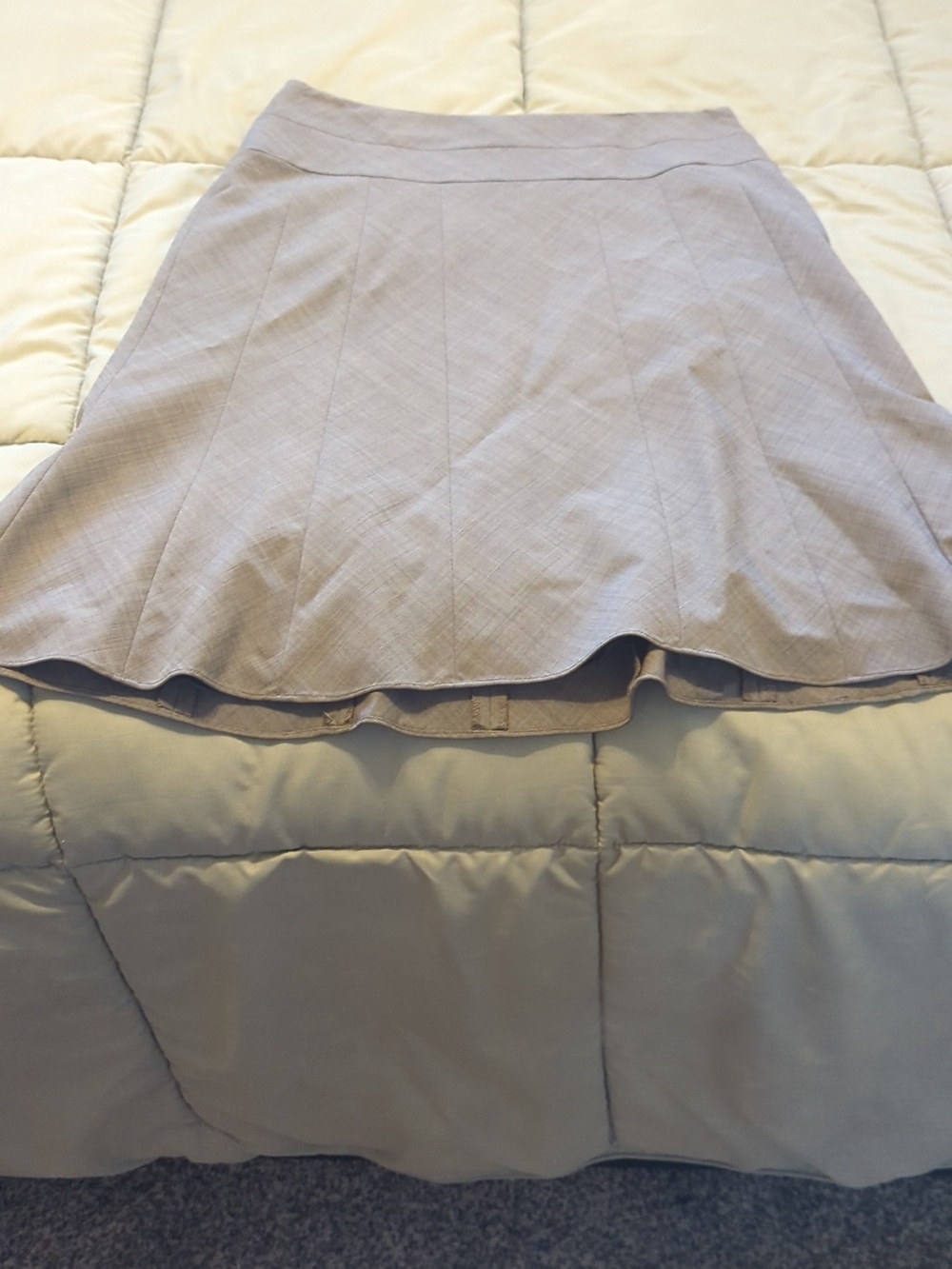 ANTONIO MELANI Light Gray Flared Skirt